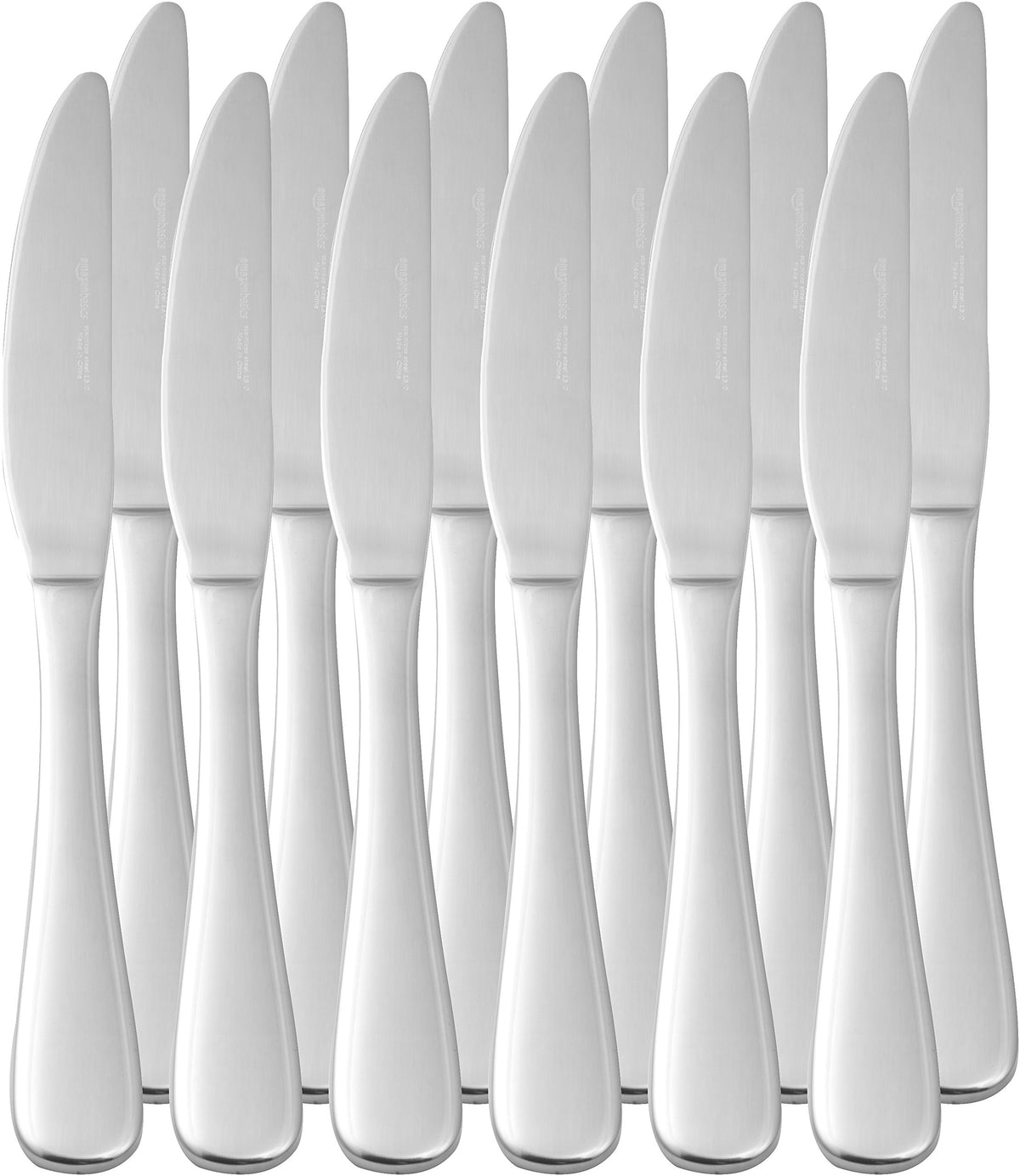 Amazon Basics 12-pack knives for restaurant-quality service at home