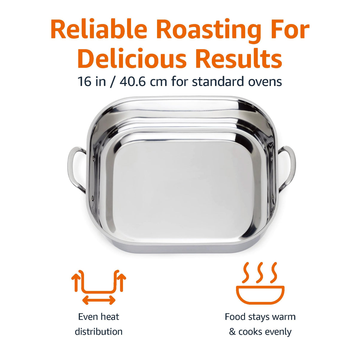 Amazon Basics riveted handles provide sturdy lifting and secure transfer.