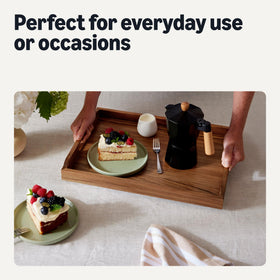 Amazon Basics 17x12 inch tray with large surface for multiple items