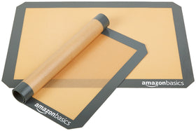 Amazon Basics baking mat set, 16.5 x 11.6 inches, two-pack.