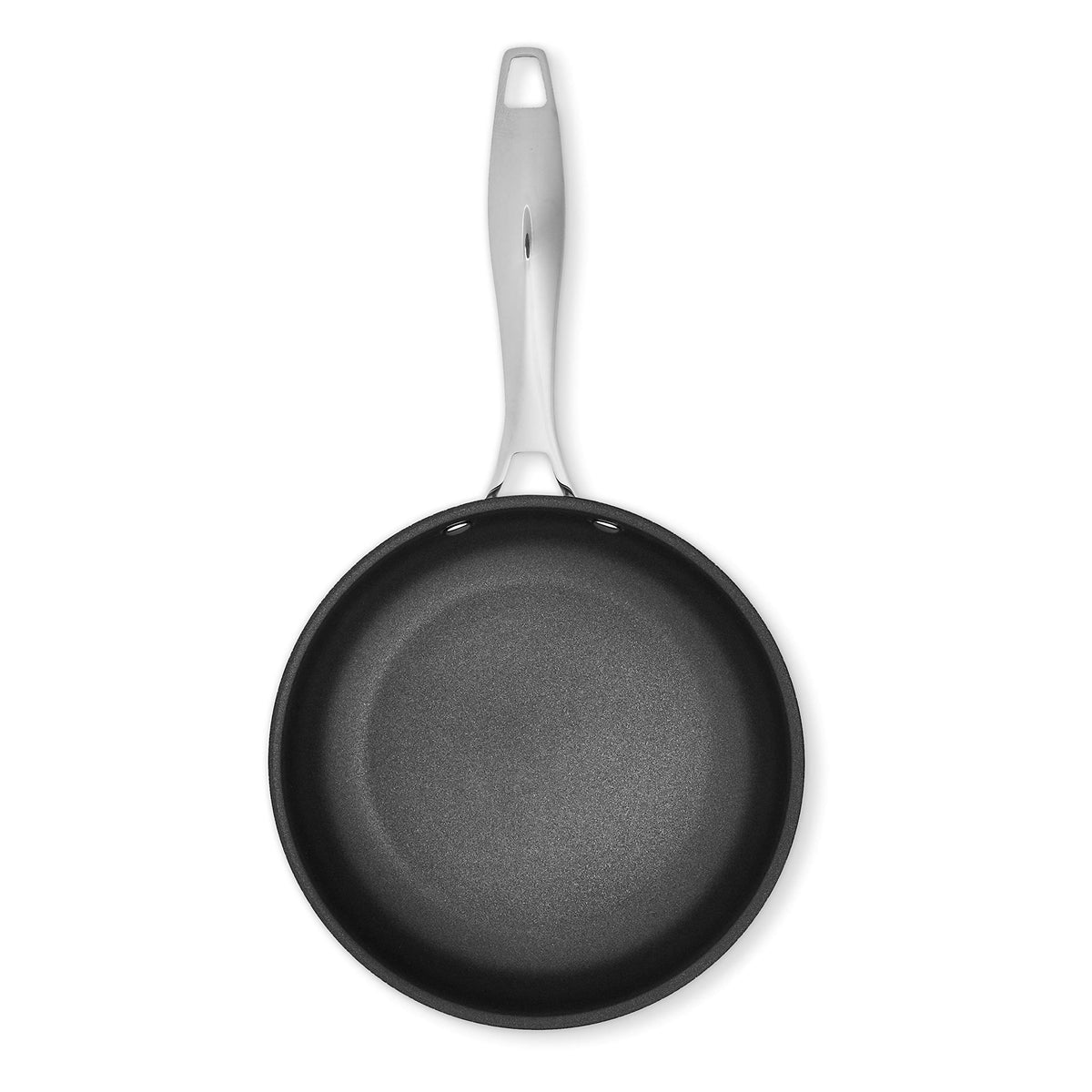 Amazon Basics stainless steel handle stays cool for safe, comfortable cooking