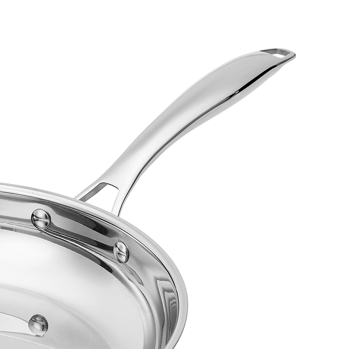 Amazon Basics induction-compatible bottom for reliable performance on compatible stoves.