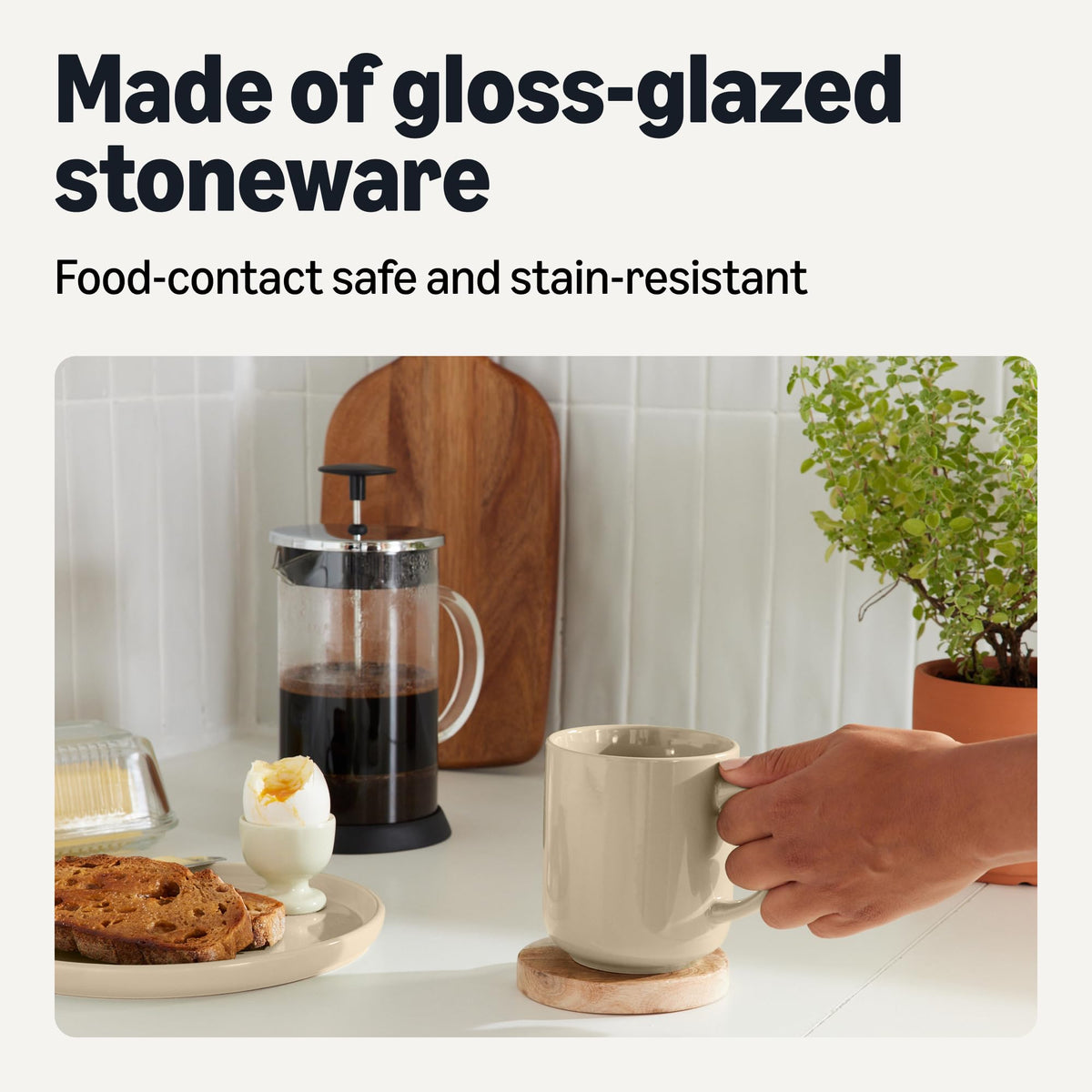 Amazon Basics 16oz mugs are microwave-safe for quick reheats.