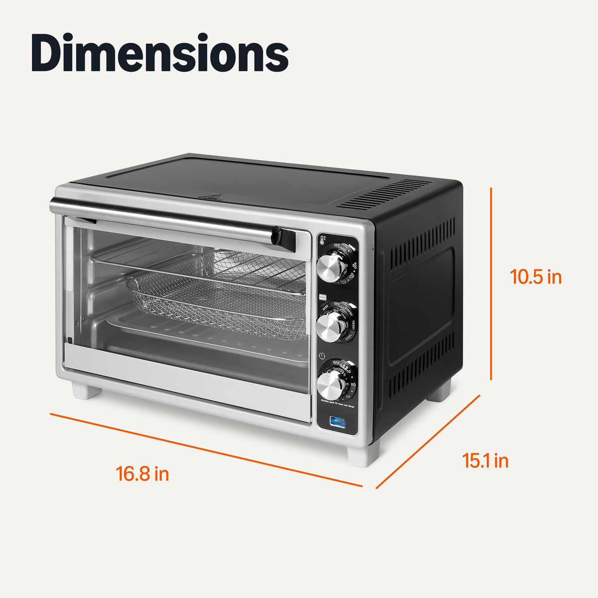 Amazon Basics toaster oven crumb tray for easy cleaning after cooking.