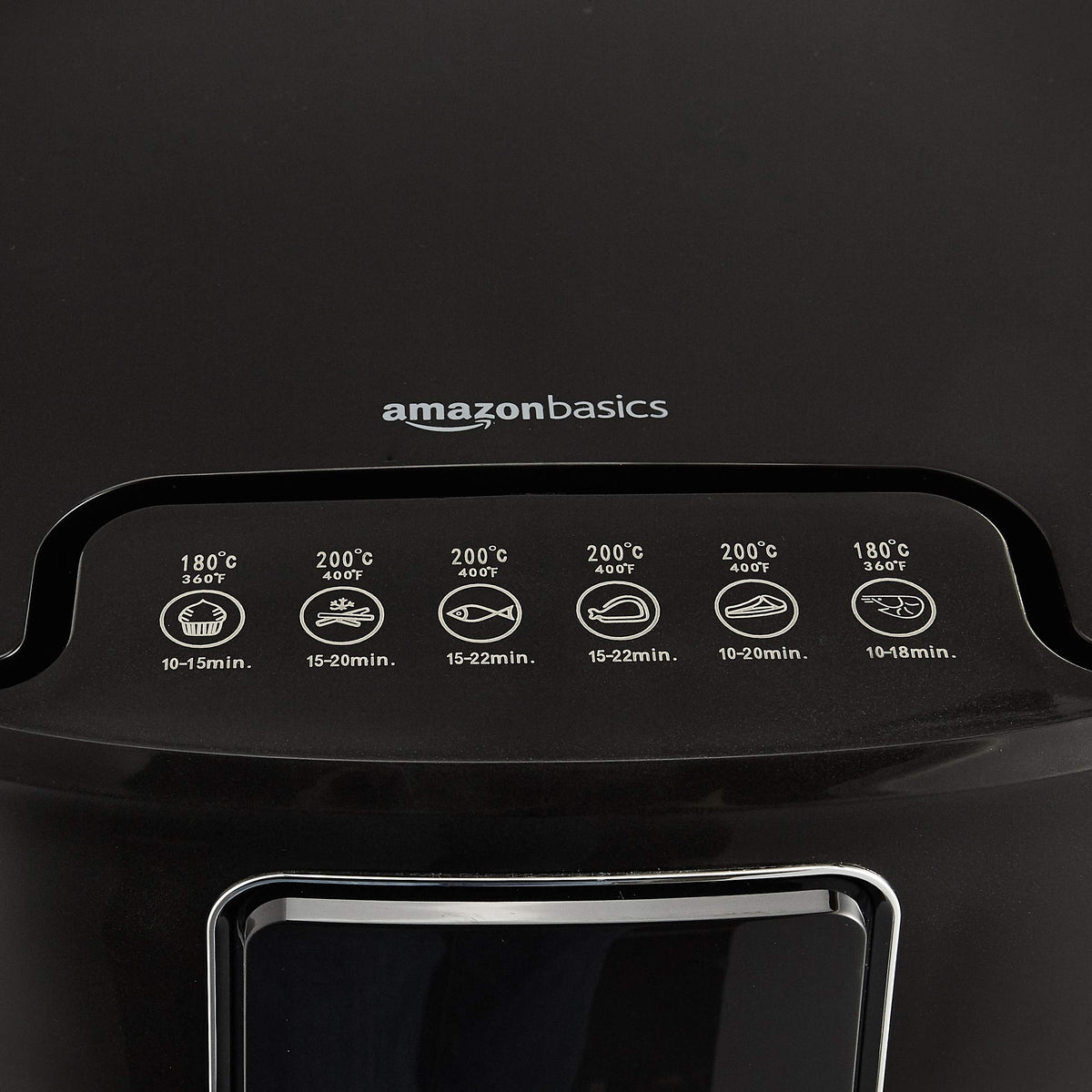 Touch-screen display for precise temperature and timer settings.