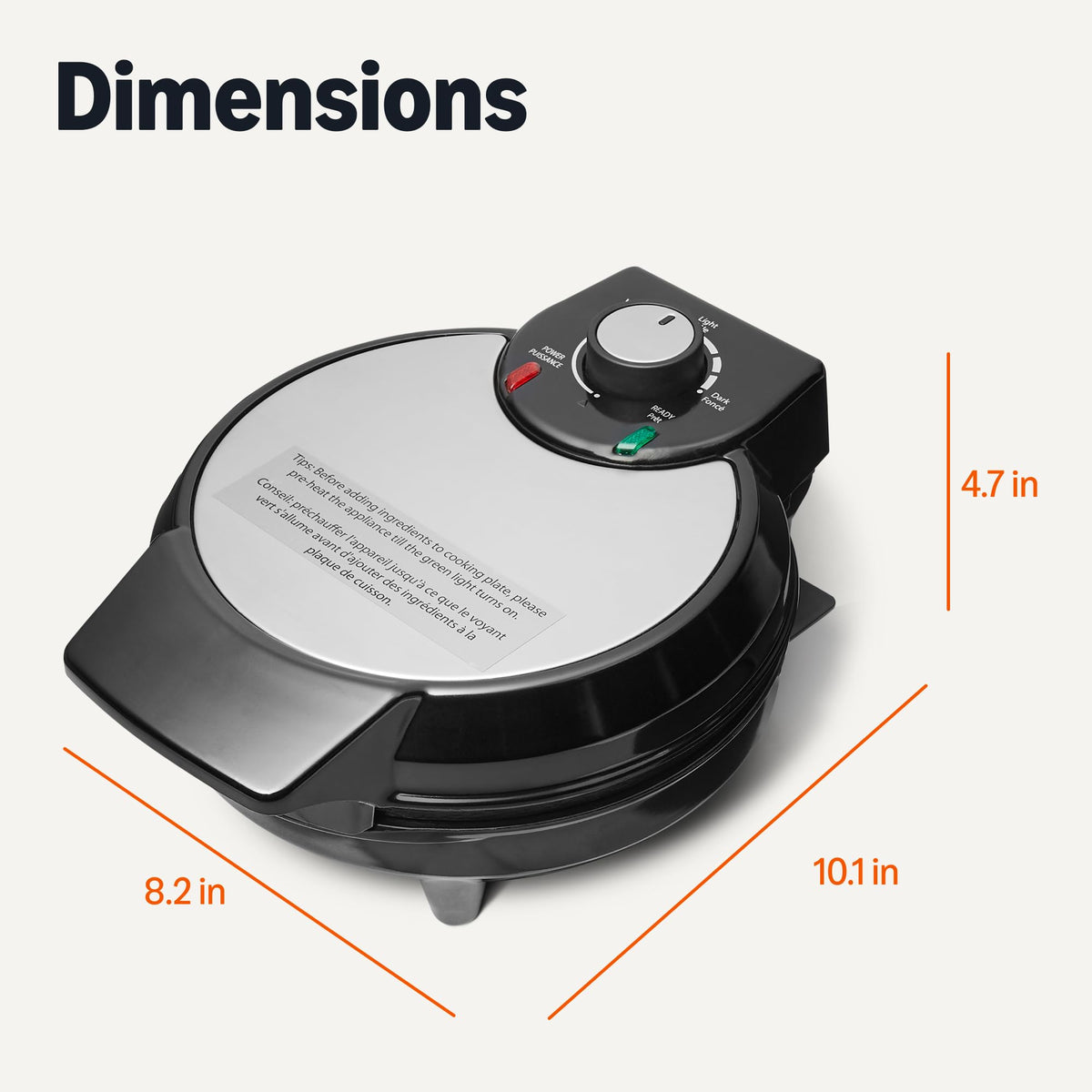 Amazon Basics Belgian waffle maker with deep pockets for thick waffles.