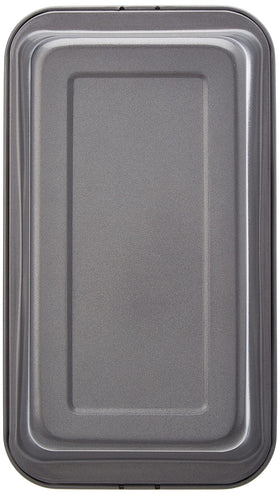 Amazon Basics bakeware set of two, compact packaging and dual pans for versatile baking.
