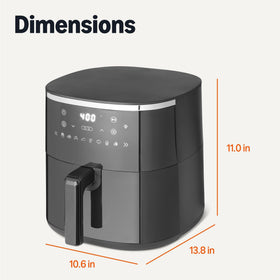 Amazon Basics dishwasher-safe parts with ceramic nonstick coating for easy cleanup