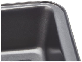 Amazon Basics oven-safe loaf pan in gray, heat safe to 428°F for consistent browning.