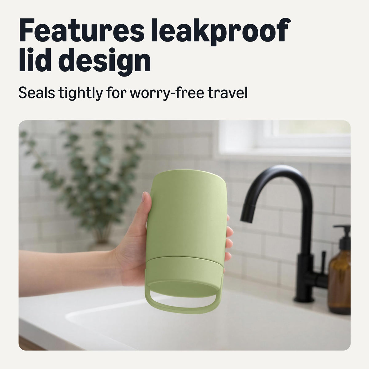Amazon Basics carry handle for easy carrying on the go.