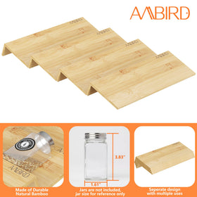 AMBIRD spice organizer on countertop provides fast, convenient cooking setup.