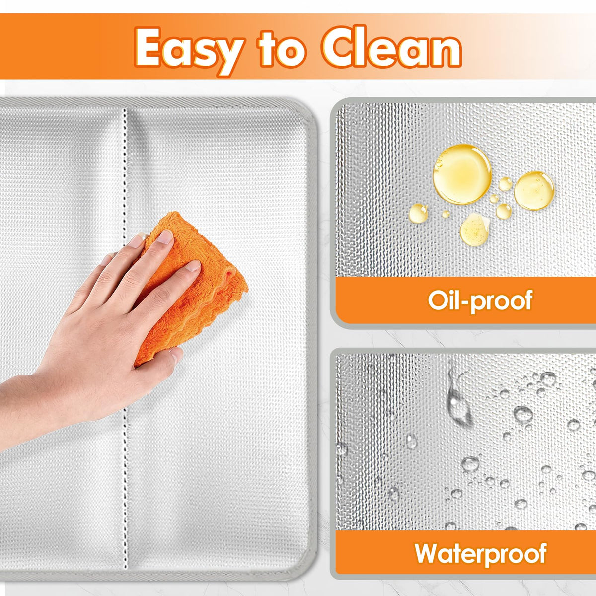 Amerbro waterproof surface cleans quickly with a wipe