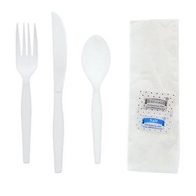 AmerCareRoyal heat-resistant polypropylene silverware safe for hot and cold foods.