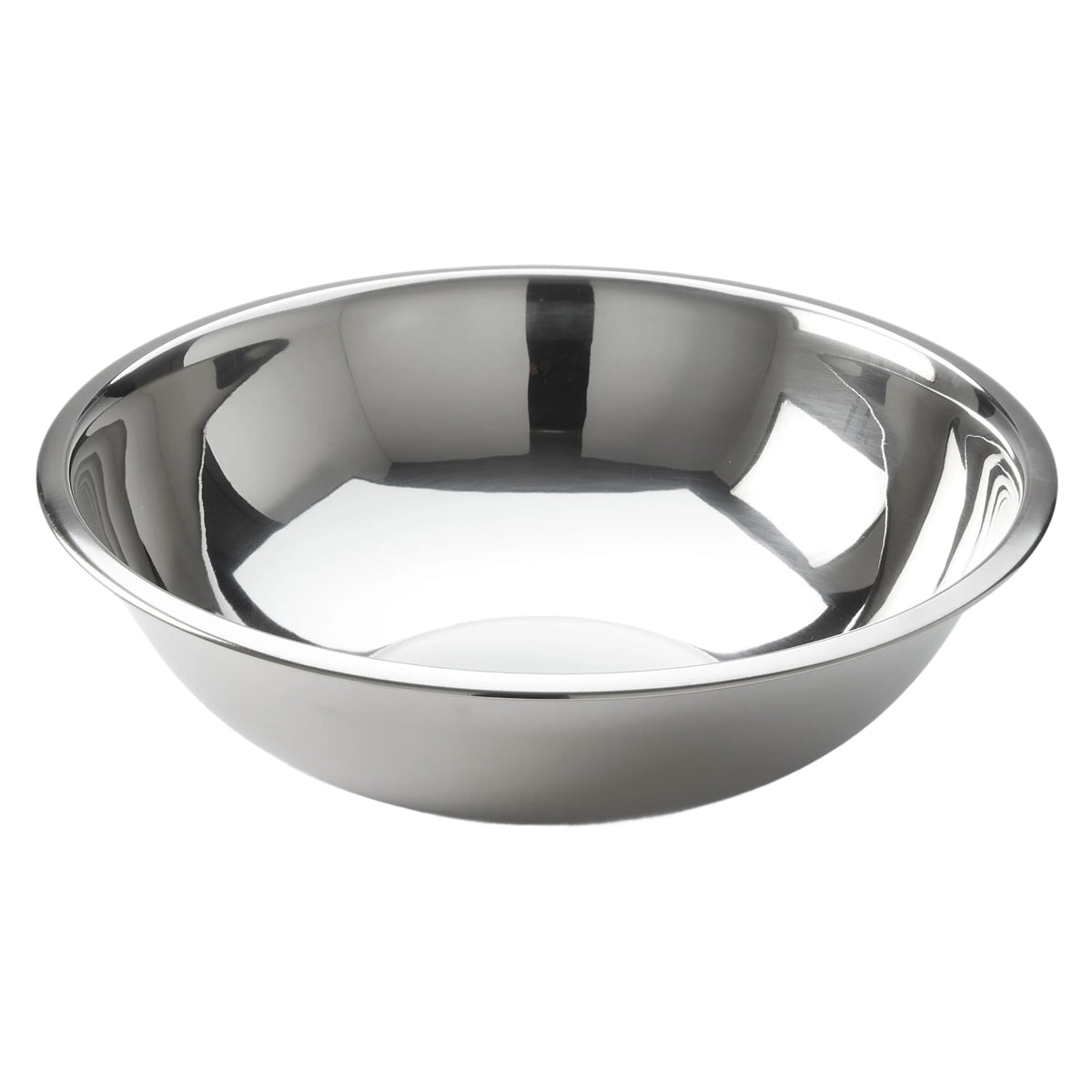 American Metalcraft 16-inch stainless steel mixing bowl highlighting its large capacity for big batches.