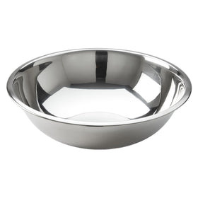 American Metalcraft 16-inch stainless steel mixing bowl highlighting its large capacity for big batches.