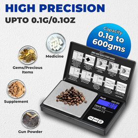 AWS-600 gemstones use; precise micro-weighing for small stones and gems.