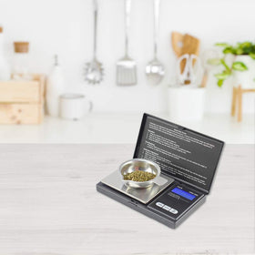 American Weigh Scales AWS-600 side view; durable, portable design for daily use.