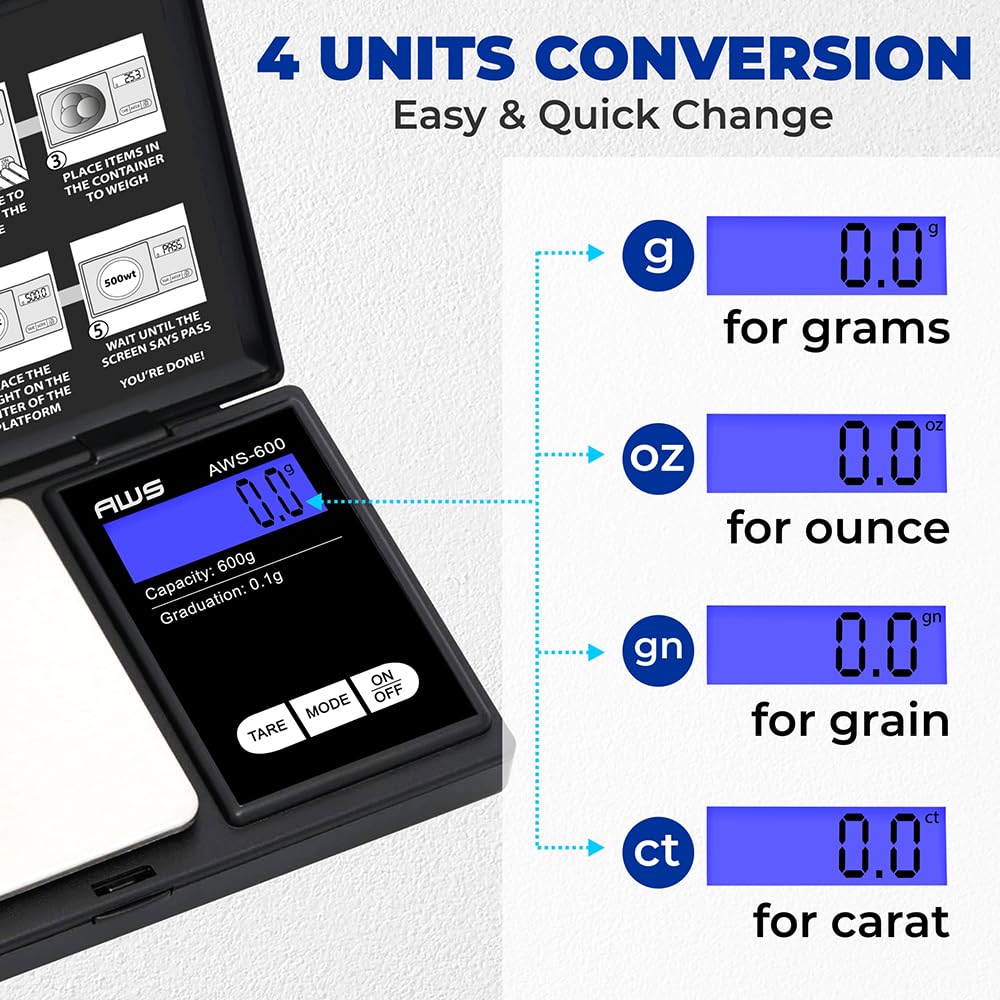 AWS-600 travel-ready; fits bags for reliable weighing anywhere you go.