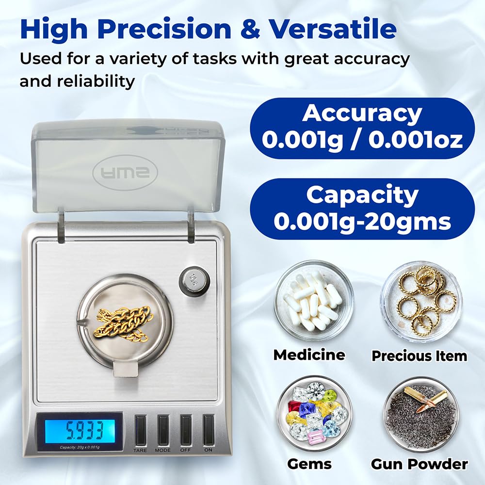 Gemini-20 includes calibration weights for accuracy checks