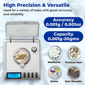 Gemini-20 includes calibration weights for accuracy checks
