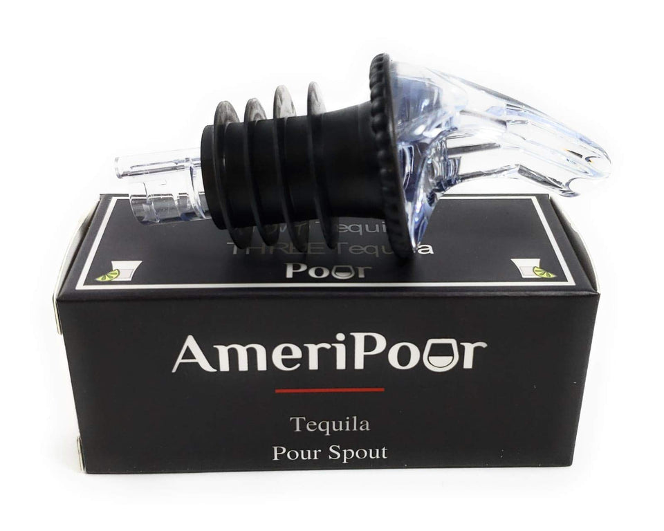 AmeriPour speed pourer with Patron pour spout delivers smooth, leak-free pours.