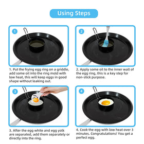 Ameupin egg rings help assemble Egg McMuffin–style breakfast sandwiches.