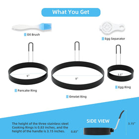 Ameupin stainless steel handles with silicone anti-scald cover ensure safe grip.