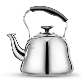 AMFOCUS Tea Kettle with mirror finish heats water evenly for tea and coffee