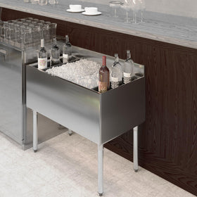 AmGood seamless integration with most ice bins keeps counters tidy.