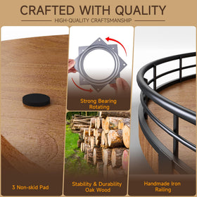 AMH cabinet or office use Lazy Susan keeps items organized and accessible