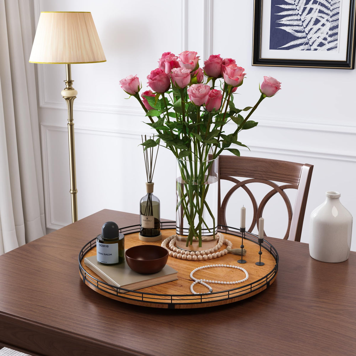 AMH kitchen counter organizer promotes tidy surfaces by holding essentials within arm’s reach