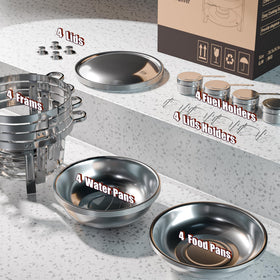 Amhier chafing dishes with safe edge polish for safer handling.