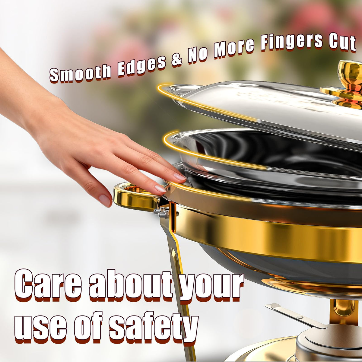 Amhier chafing dishes ideal for weddings, parties, and catering
