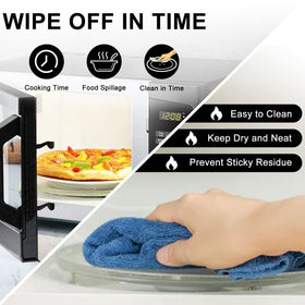 AMI PARTS 12-inch plate, side view, easy install for quick microwave maintenance.