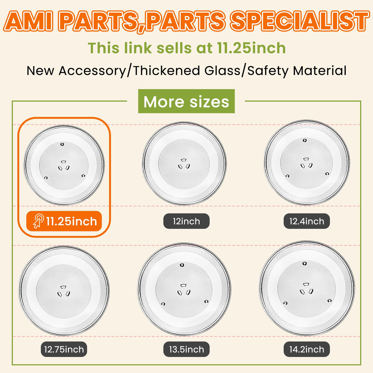 AMI PARTS easy-install replacement plate reduces downtime during repairs
