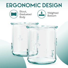 Amici Home Regina DOF glass dishwasher-safe for easy cleanup.