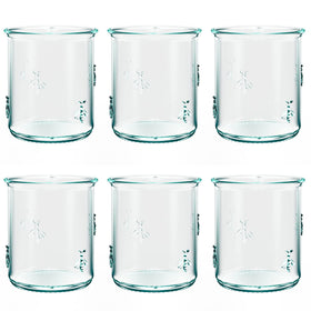 Amici Home Regina DOF glass with embossed bee design for stylish water and juice.