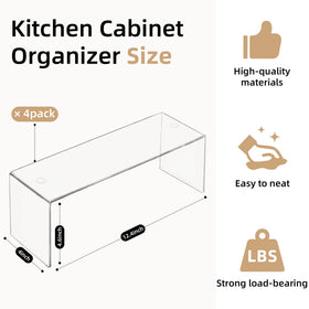 Aminigram acrylic kitchen shelf shown on a clean counter.