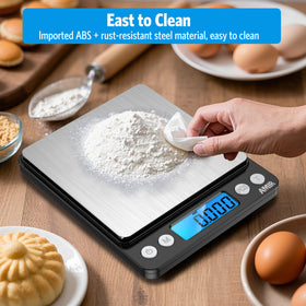 AMIR Digital Kitchen Scale portable pocket size for quick on-the-go weighing