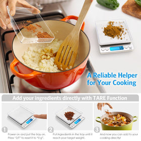 AMIR digital kitchen scale precise weights for small items and components