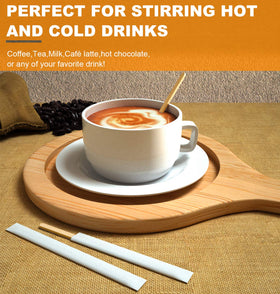 AMKOSKR natural color stir sticks offer economical daily use.