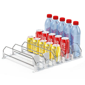 AMLLLC drink dispenser in fridge with easy assembly for organized beverage storage.
