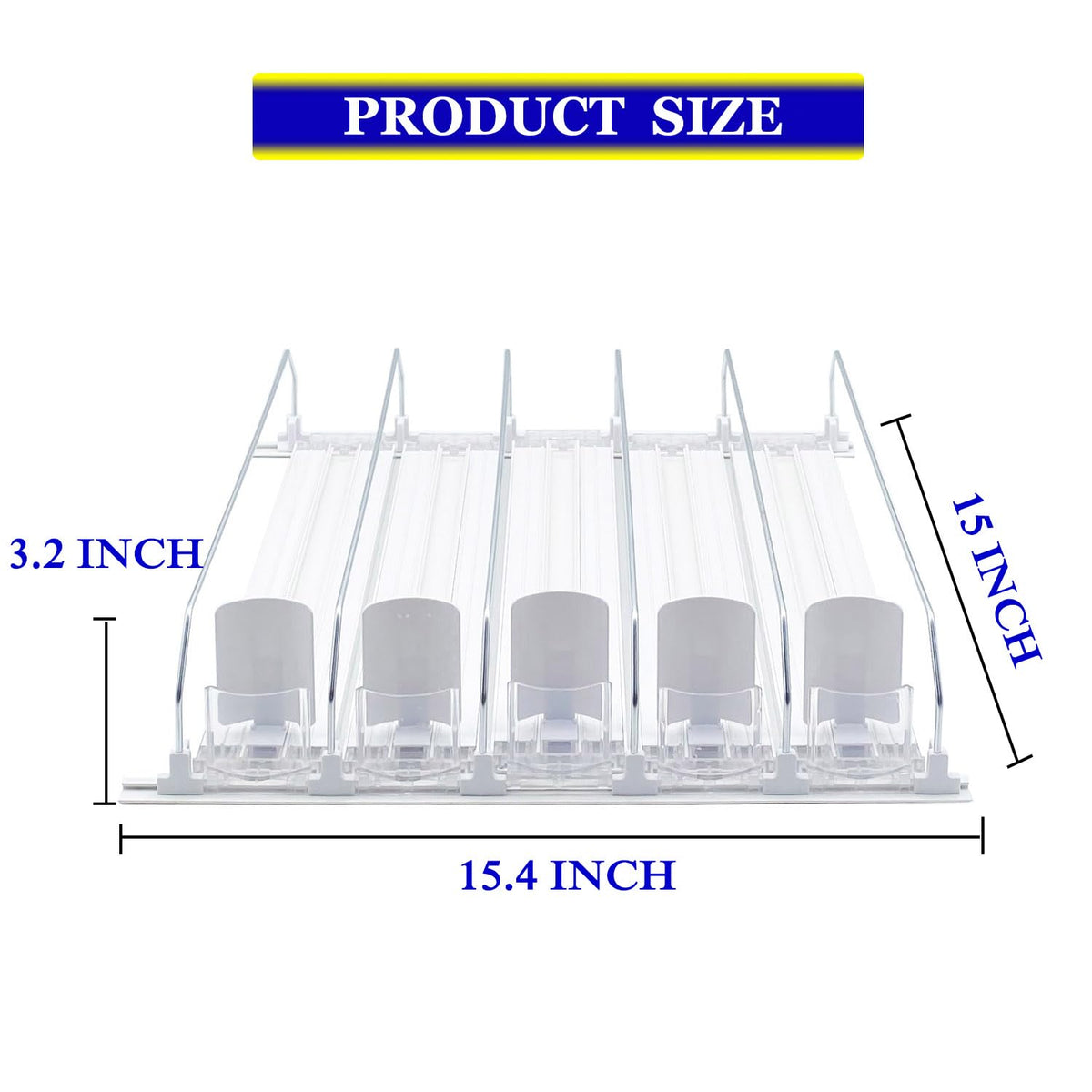 AMLLLC spring-pusher mechanism delivers continuous display of drinks.