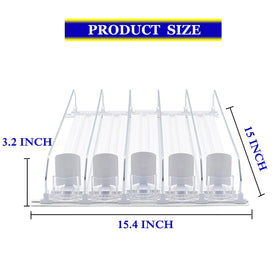 AMLLLC spring-pusher mechanism delivers continuous display of drinks.