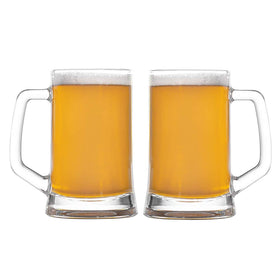 Dishwasher-safe Amlong Crystal beer mug for quick cleanup after gatherings.