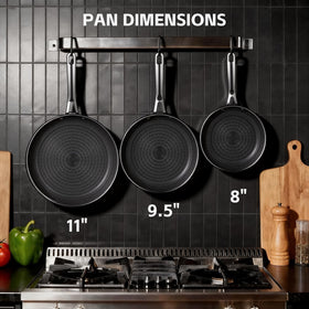 Ammeloo 9.5-inch hybrid tri-ply pan highlights smooth nonstick release for easy flipping
