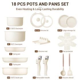 RV-friendly Ammeloo set with detachable handles for compact travel