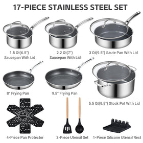Ammeloo ceramic nonstick coating releasing food smoothly for easy cleanup
