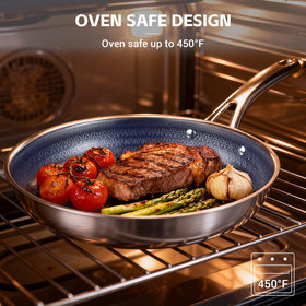 Ammeloo sturdy fixed handle provides comfortable grip.