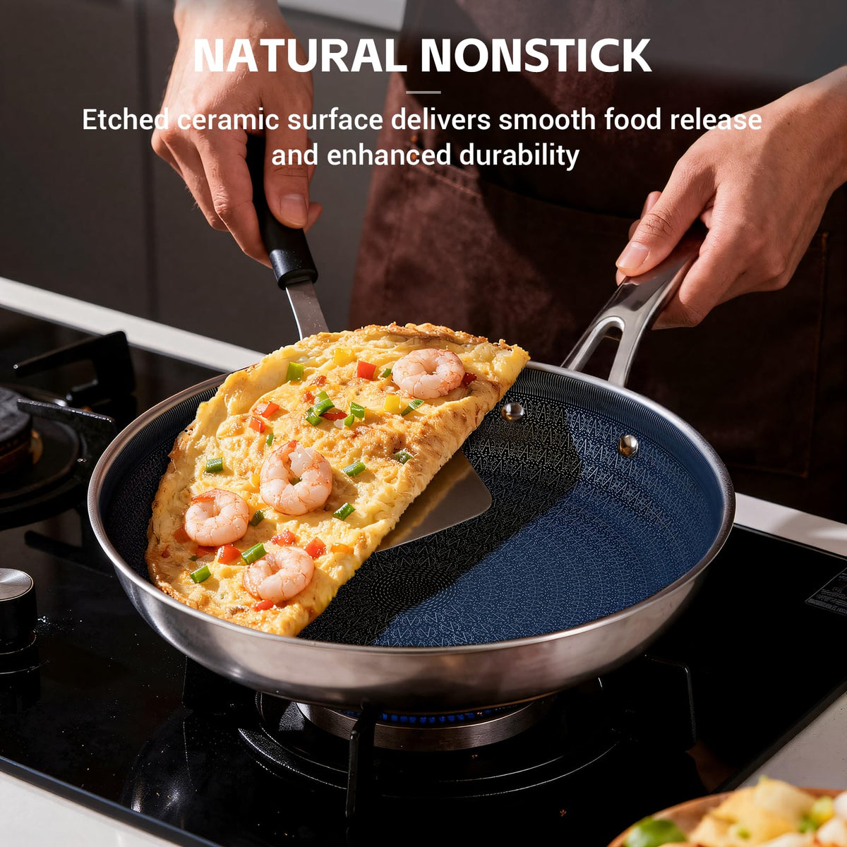 Ammeloo 11-inch pan handles larger batches with steady heat.